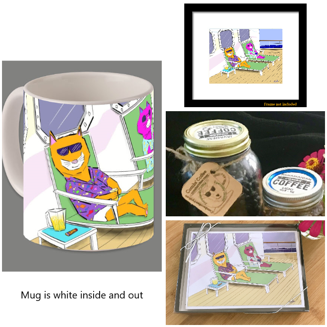 Cruise Cats Notecards and Bundles - Signed