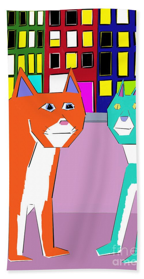 City Cats - Beach Towel