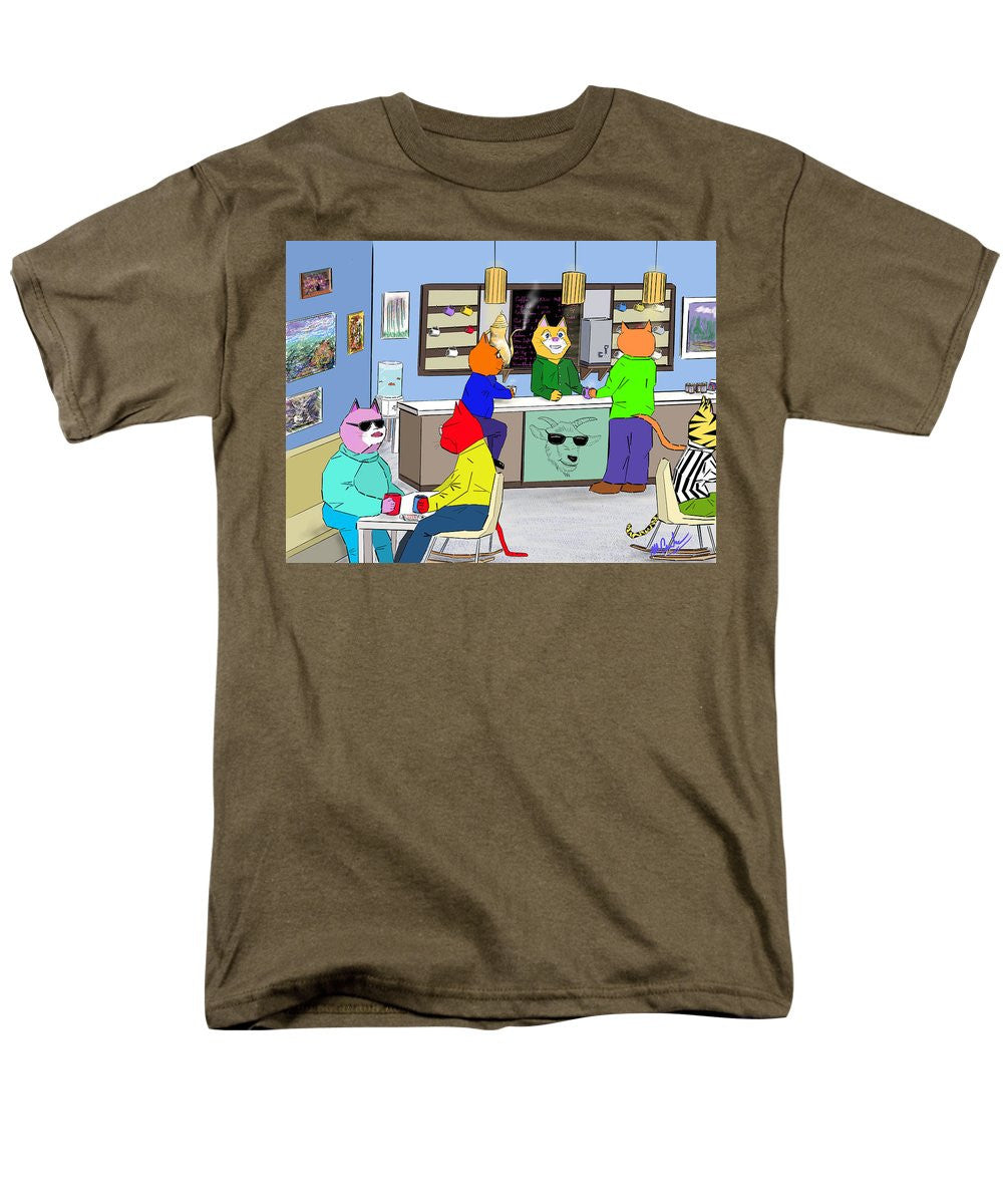 Coffee Cats - Men's T-Shirt (Regular Fit)