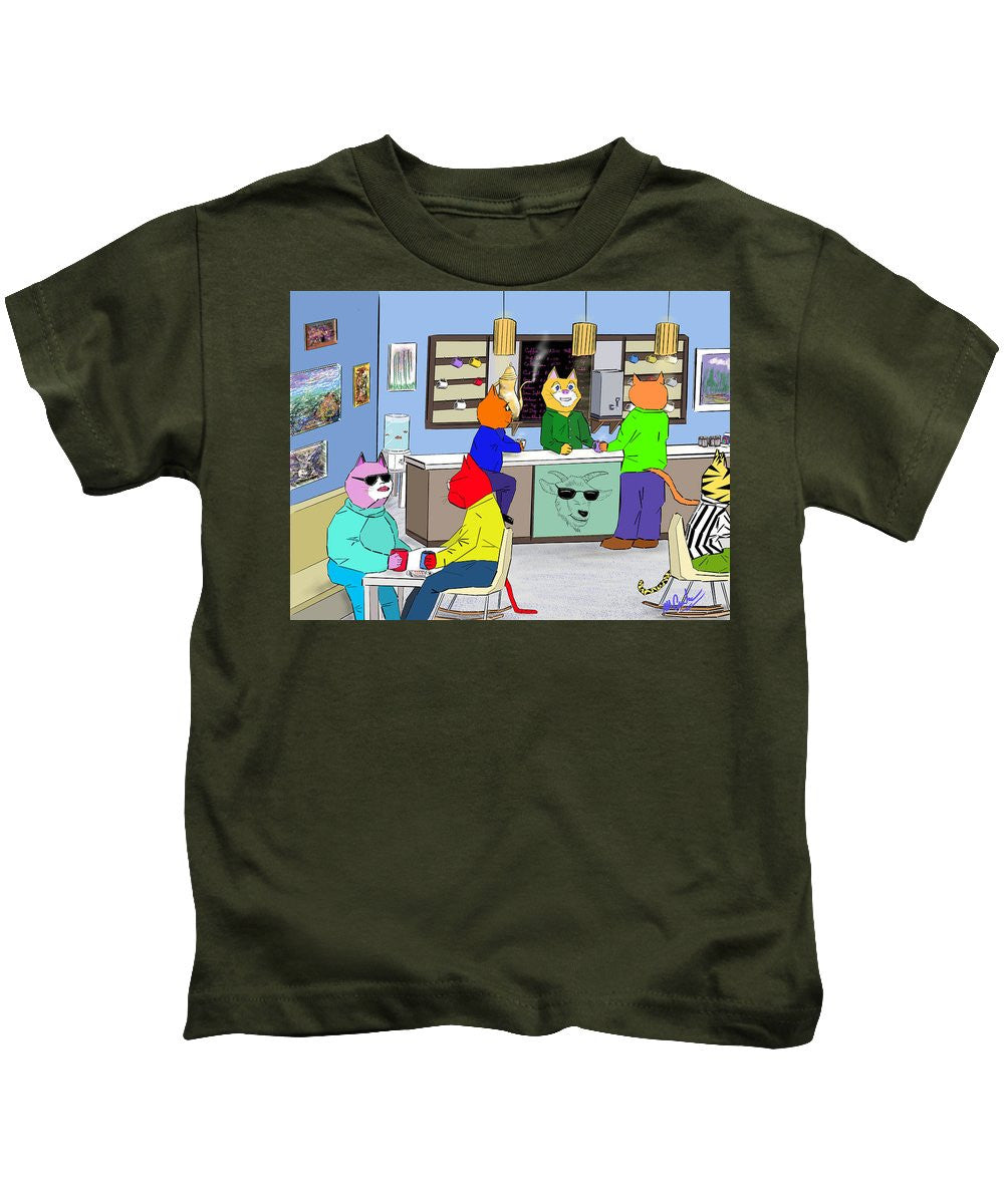 Coffee Cats - Kids T-Shirt
