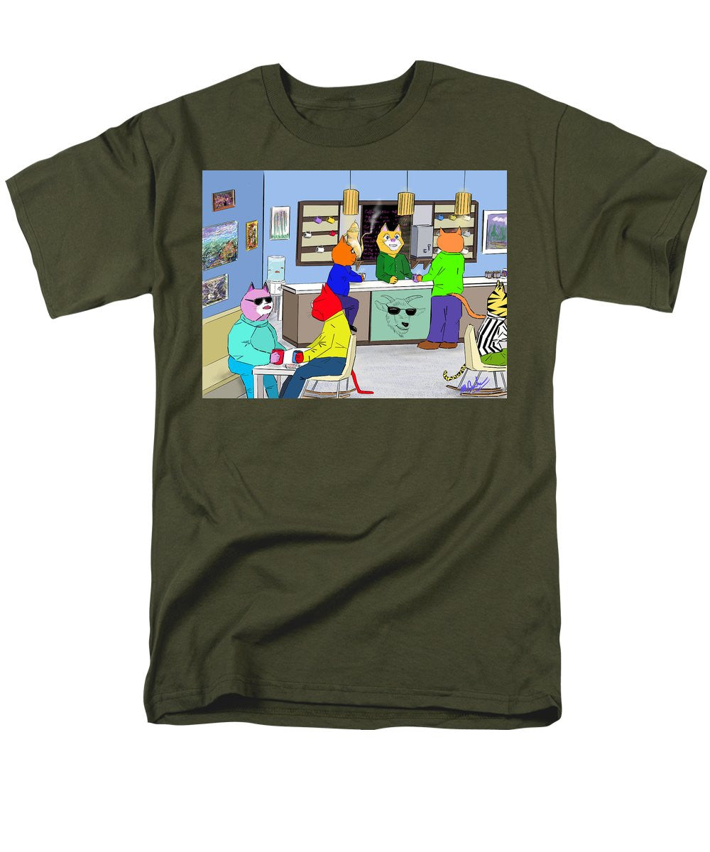 Coffee Cats - Men's T-Shirt (Regular Fit)