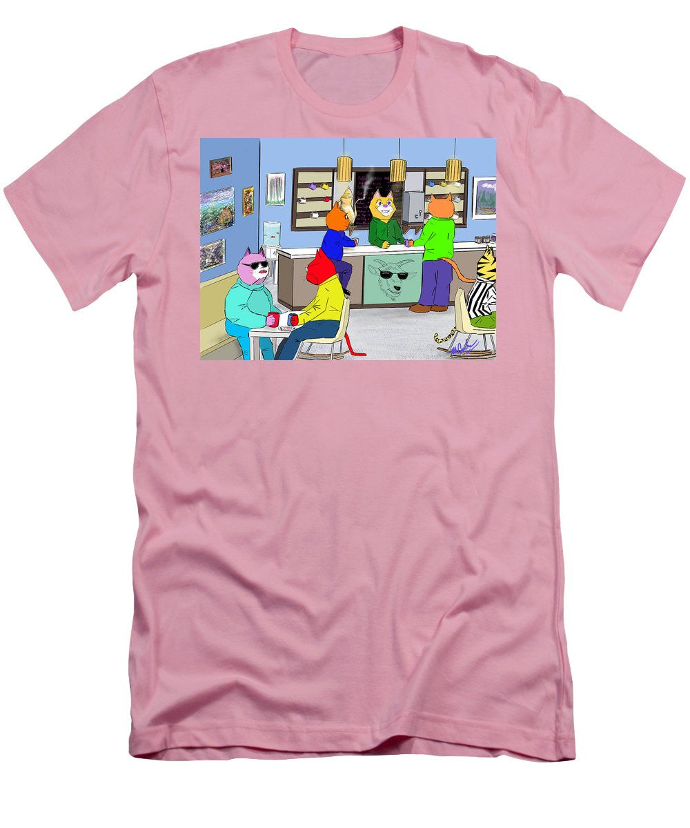 Coffee Cats - Men's T-Shirt (Slim Fit)