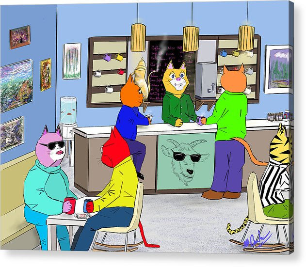 Coffee Cats - Acrylic Print