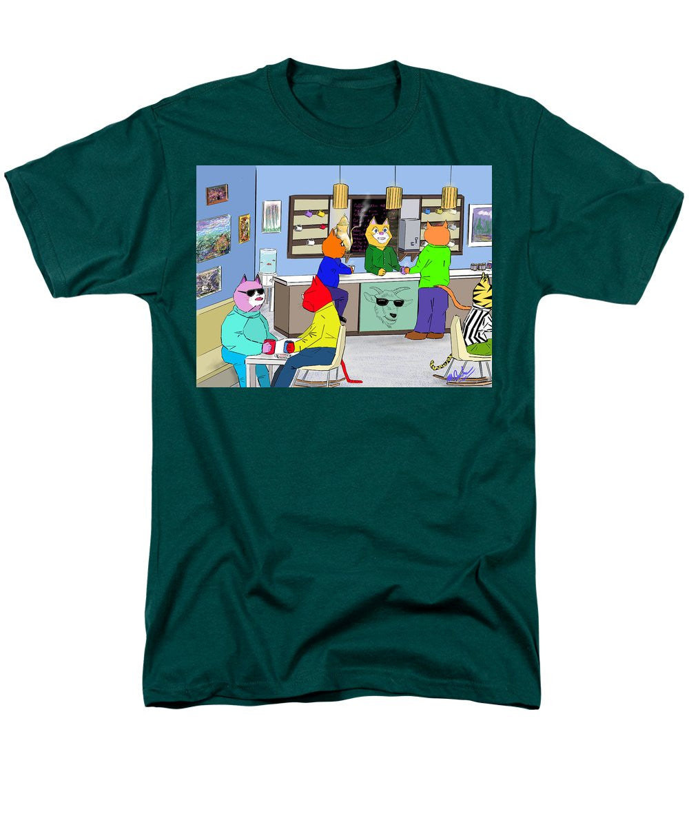 Coffee Cats - Men's T-Shirt (Regular Fit)