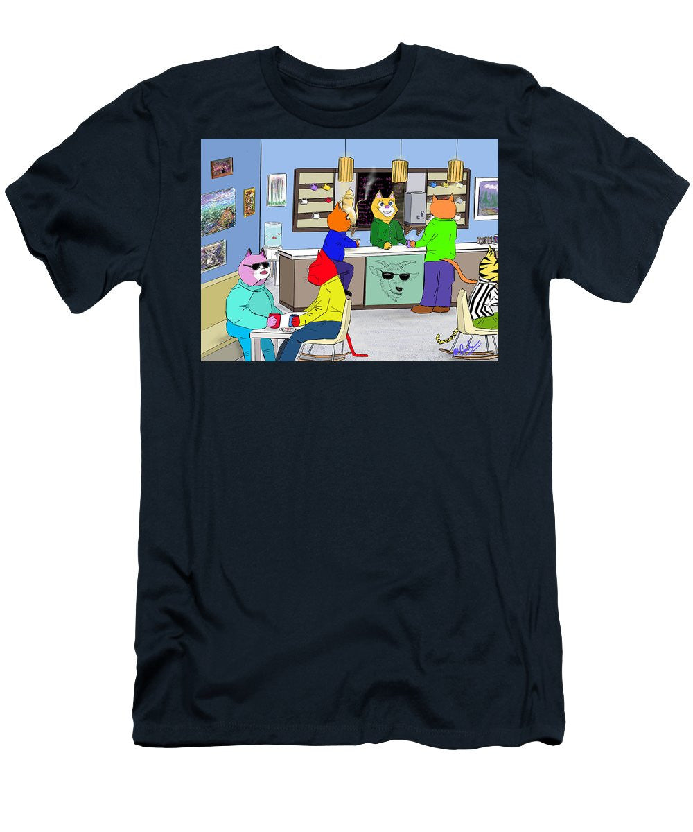 Coffee Cats - Men's T-Shirt (Slim Fit)