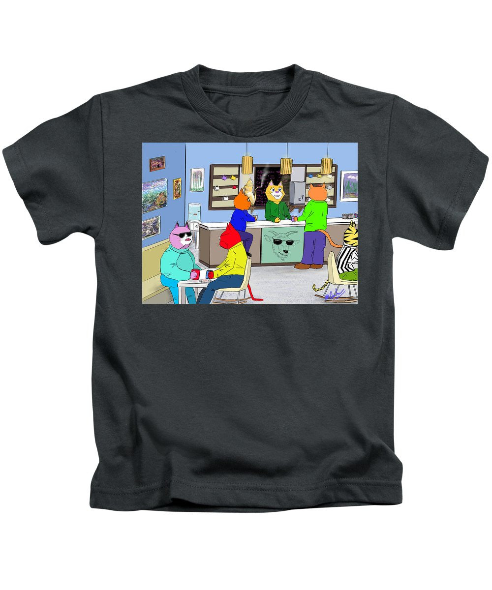 Coffee Cats - Kids T-Shirt