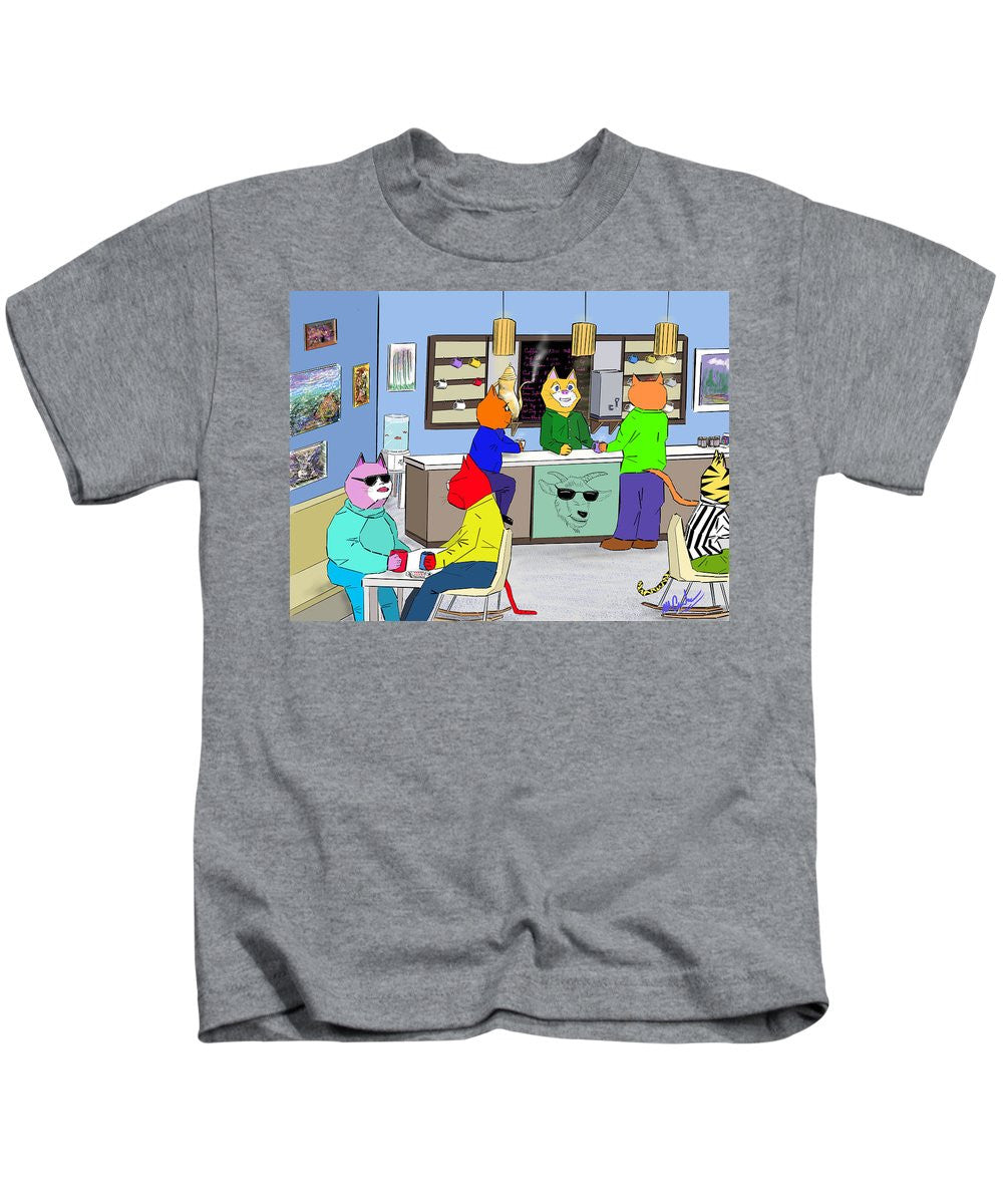 Coffee Cats - Kids T-Shirt
