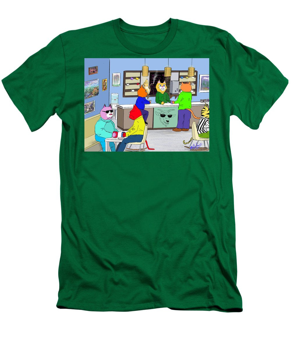 Coffee Cats - Men's T-Shirt (Slim Fit)