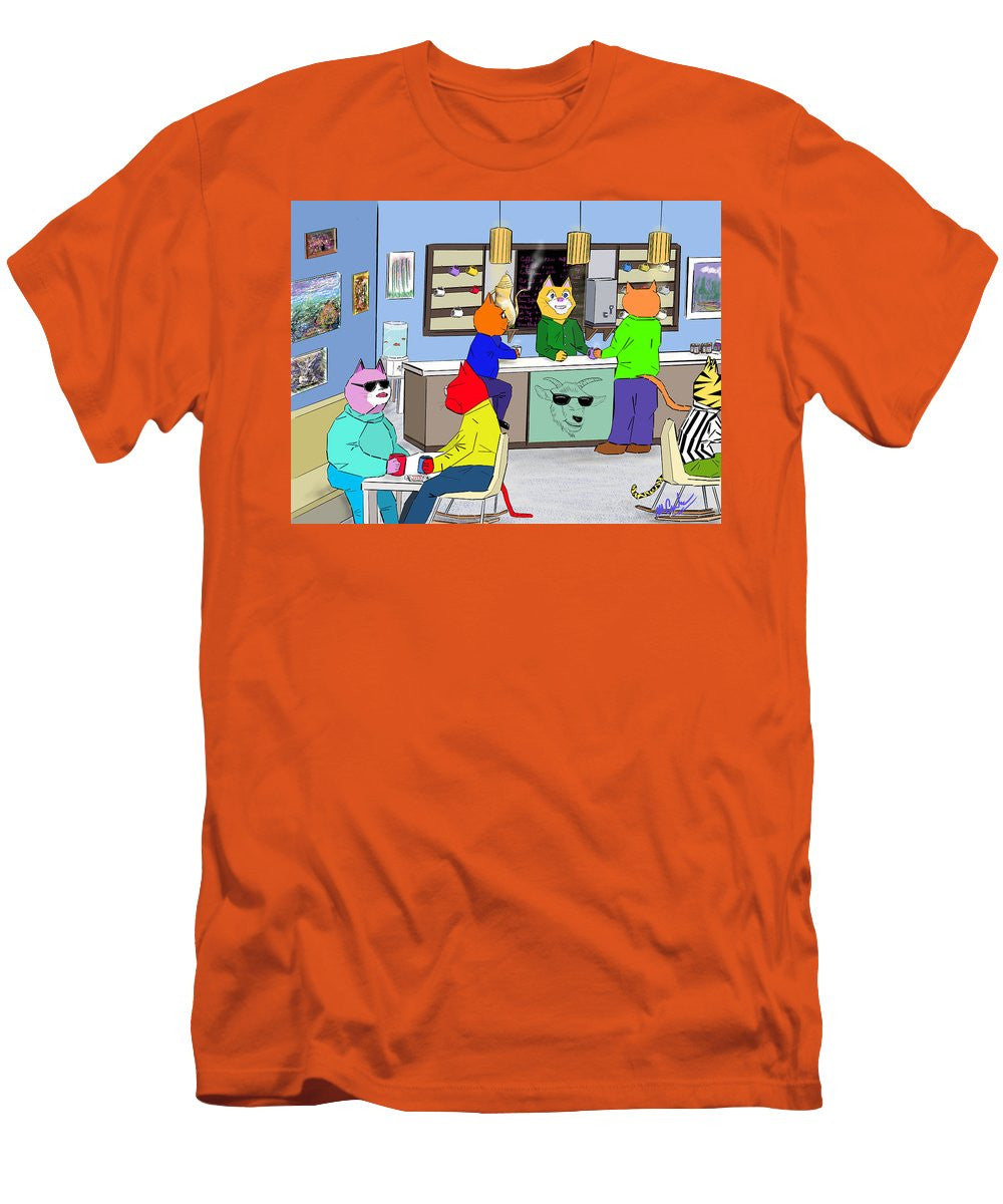 Coffee Cats - Men's T-Shirt (Slim Fit)