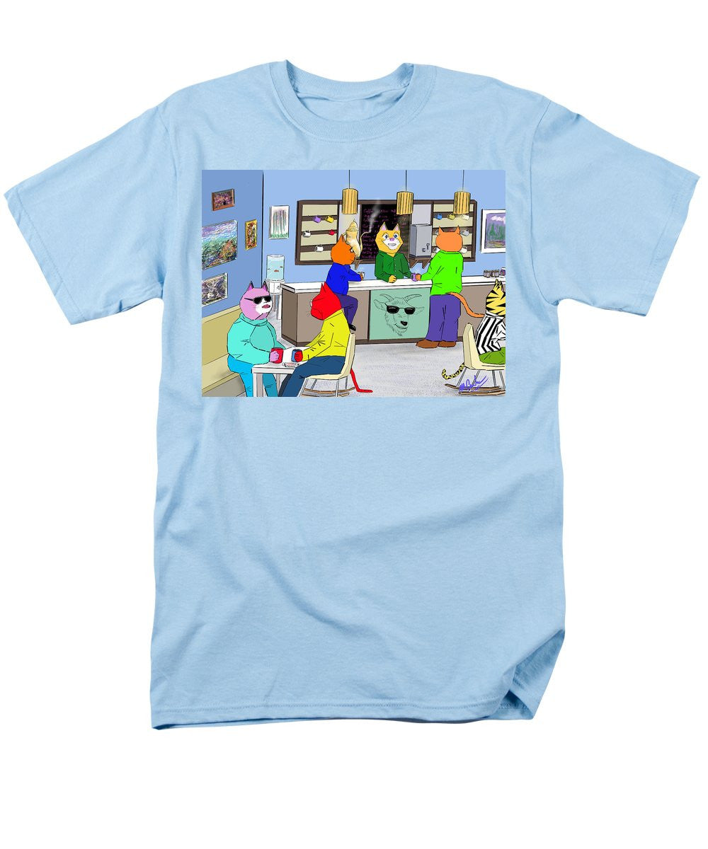 Coffee Cats - Men's T-Shirt (Regular Fit)