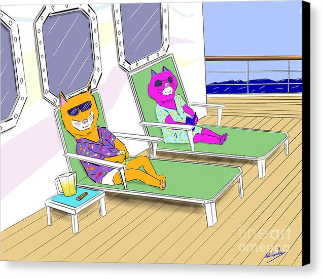 Cruise Cats - Canvas Print