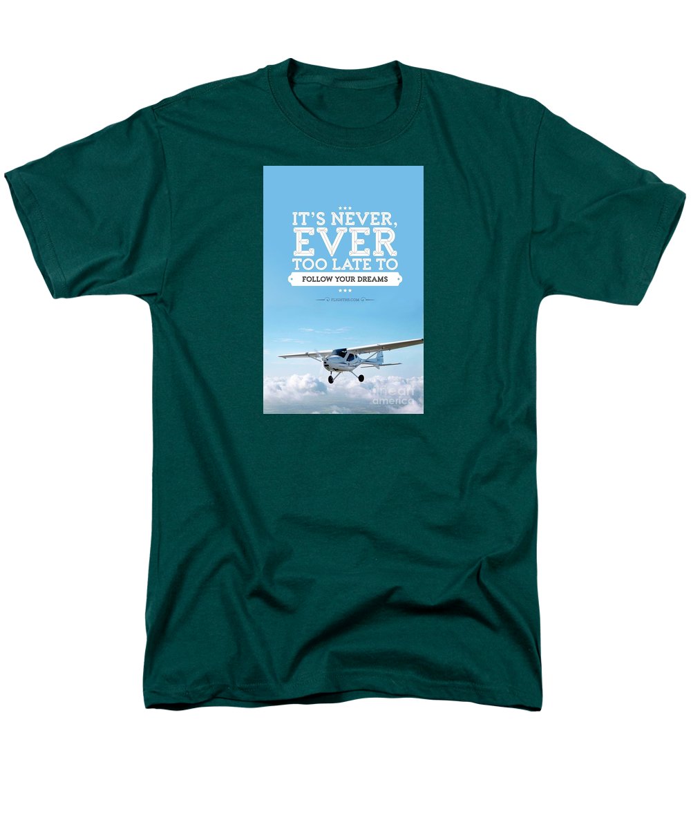 Its Never Too Late - Men's T-Shirt (Regular Fit)