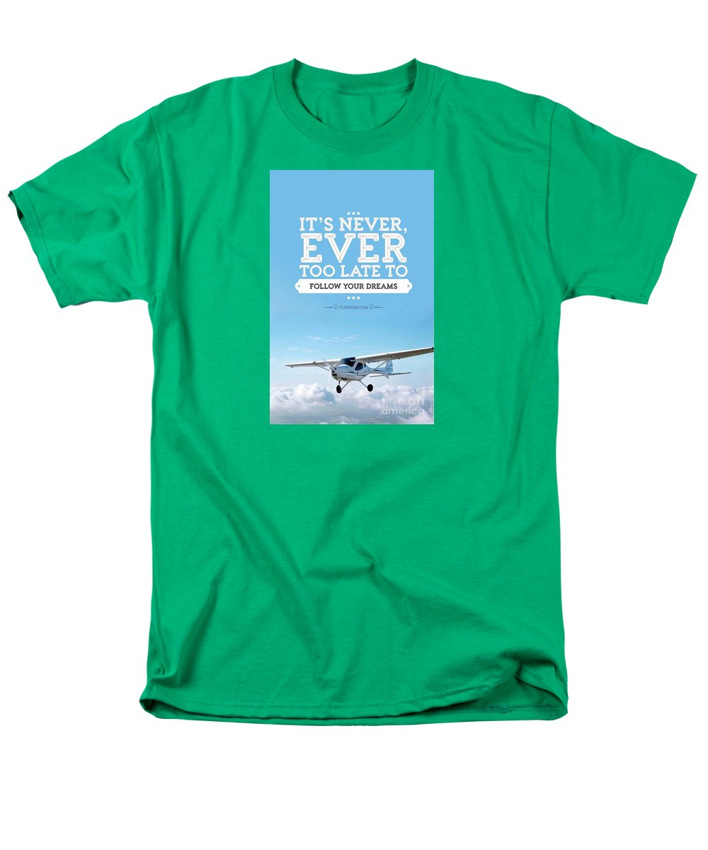 Its Never Too Late - Men's T-Shirt (Regular Fit)