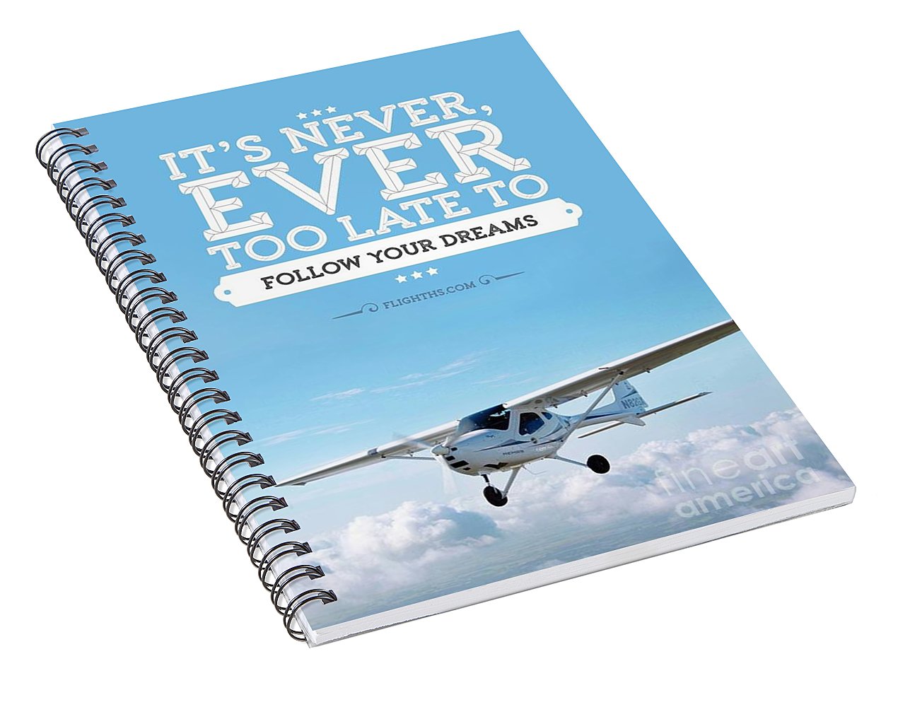 It's Never Too Late - Spiral Notebook