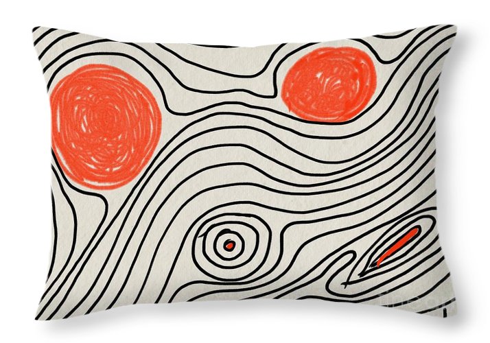 Shapes Of Life - Throw Pillow