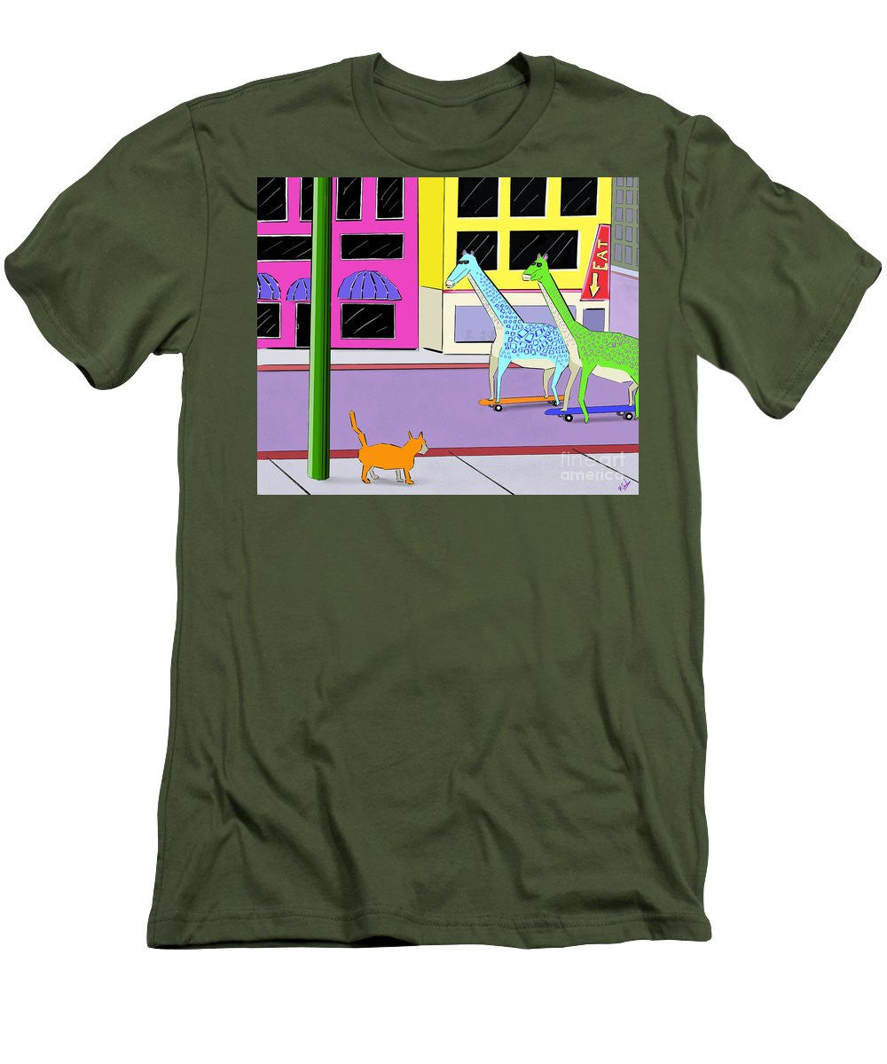 There Were Two Giraffes - Men's T-Shirt (Slim Fit)