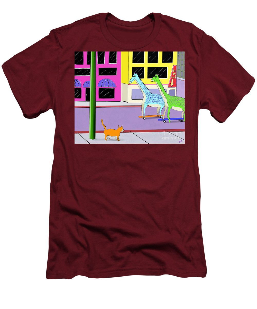 There Were Two Giraffes - Men's T-Shirt (Slim Fit)