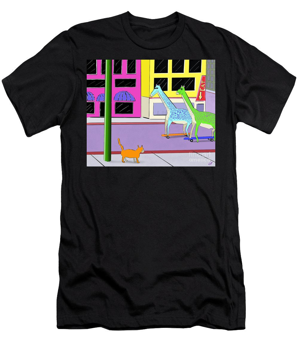 There Were Two Giraffes - Men's T-Shirt (Slim Fit)
