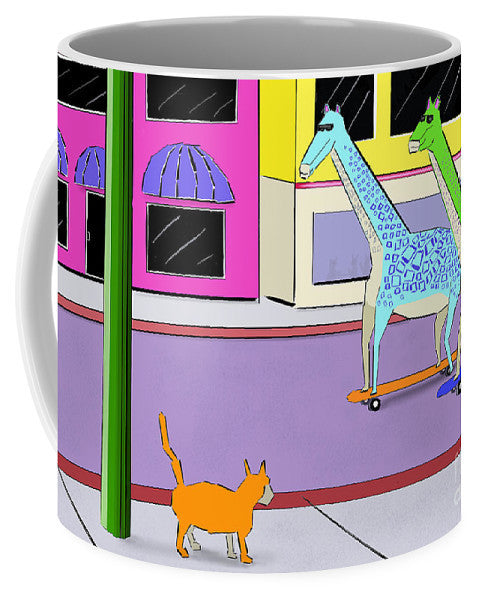 There Were Two Giraffes - Mug