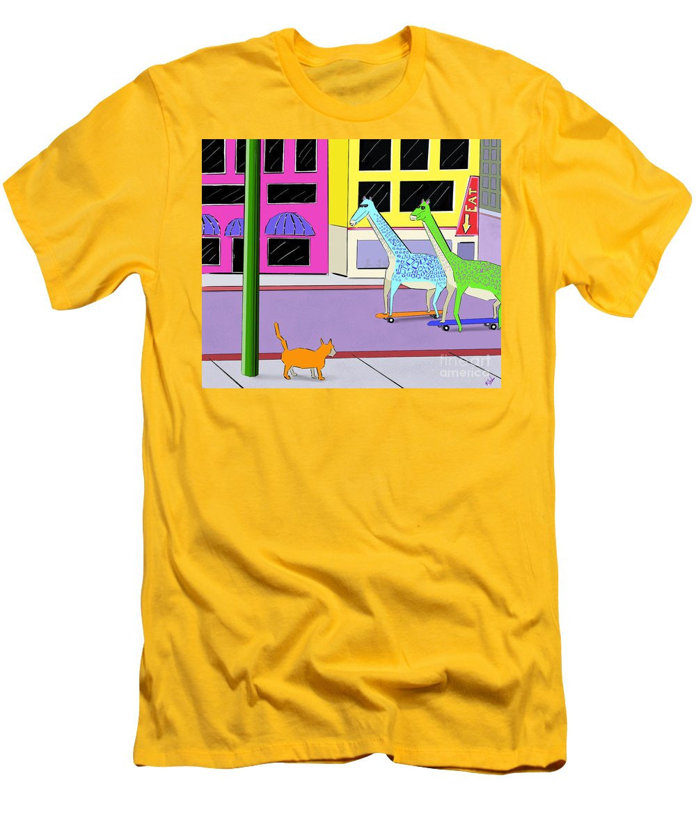 There Were Two Giraffes - Men's T-Shirt (Slim Fit)