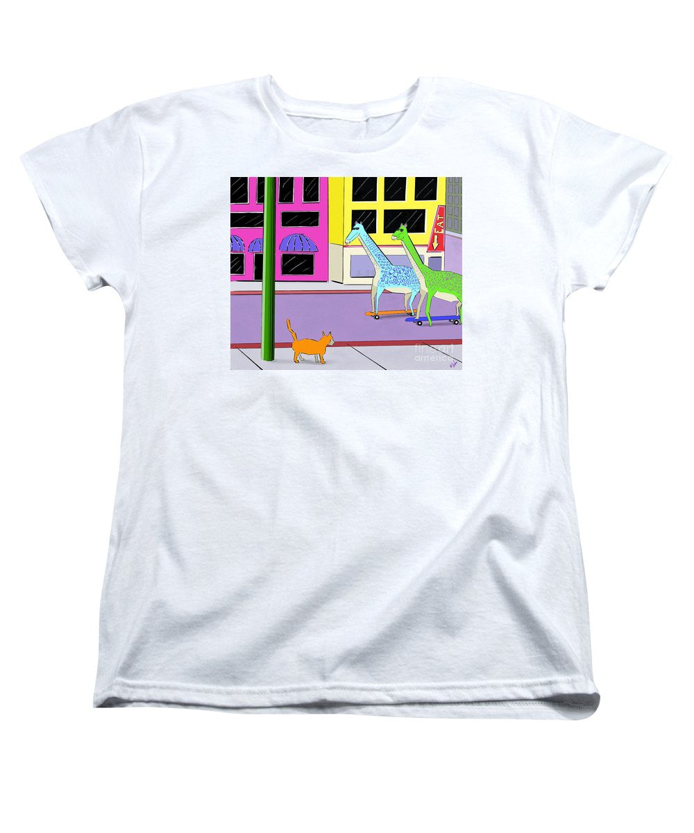 There Were Two Giraffes - Women's T-Shirt (Standard Cut)