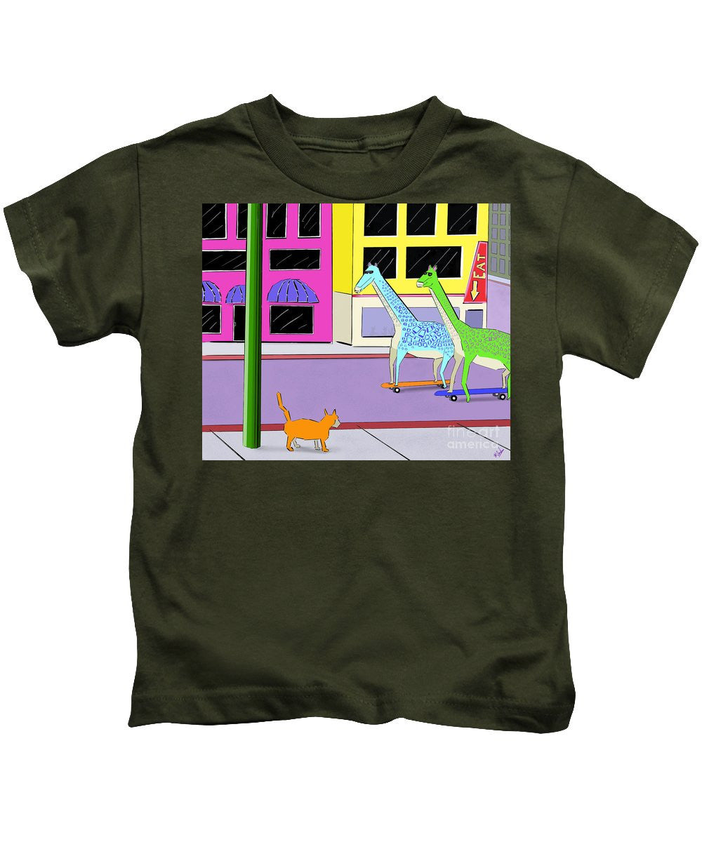 There Were Two Giraffes - Kids T-Shirt