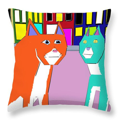 City Cats - Throw Pillow