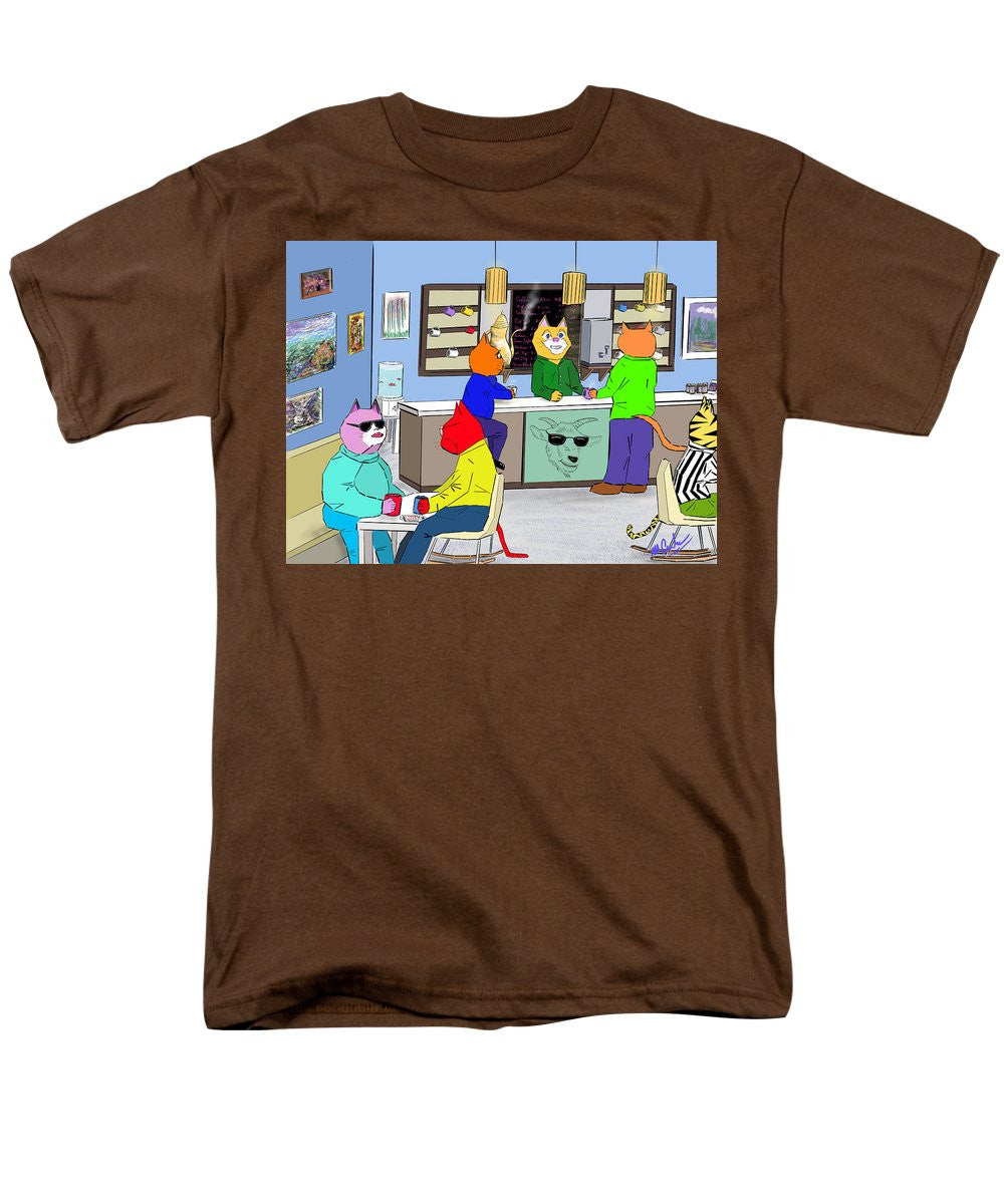 Coffee Cats - Men's T-Shirt  (Regular Fit)