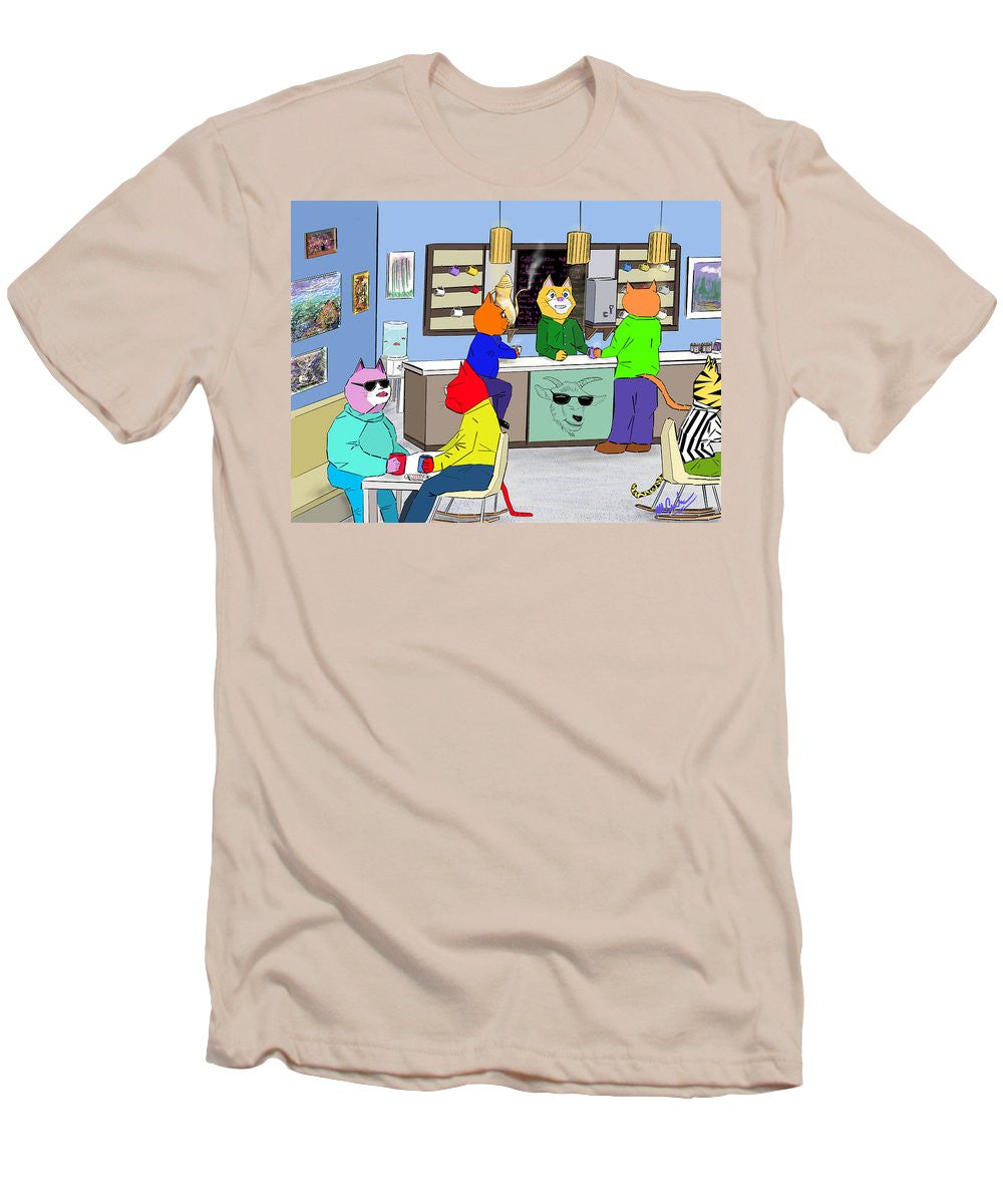 Coffee Cats - Men's T-Shirt (Slim Fit)