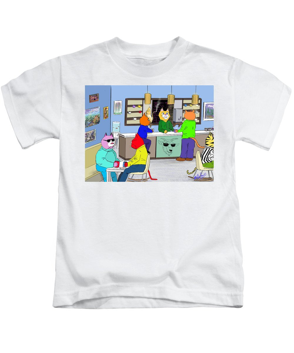 Coffee Cats - Kids T-Shirt