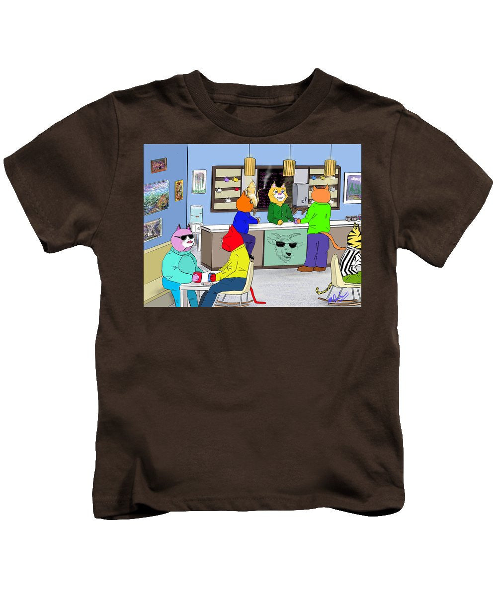 Coffee Cats - Kids T-Shirt