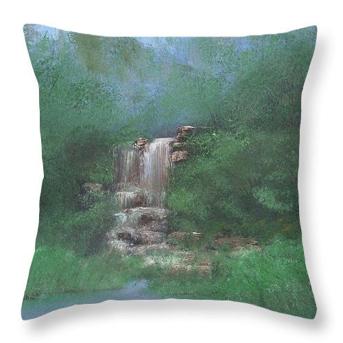 Mud Waterfall - Throw Pillow