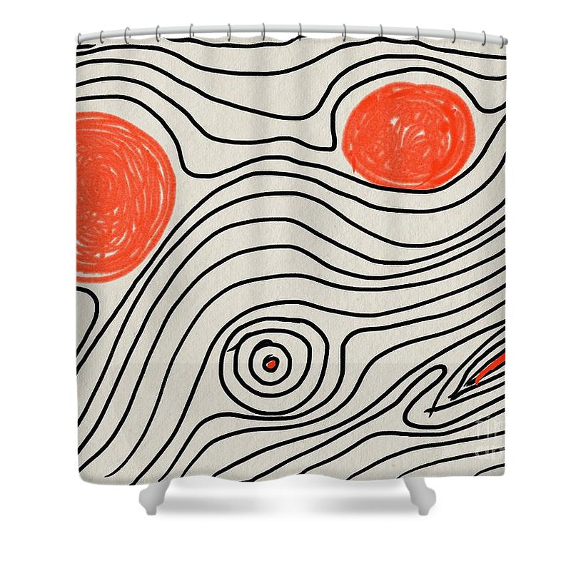 Shapes Of Life - Shower Curtain